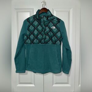 The North Face Denali Fleece Half Zip Pullover Women's M Green